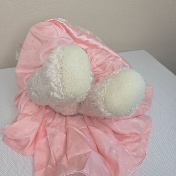 Vintage 80s Rosenbear Teddy Bear Pink Dress Articulated Large Artist Signed TLC - Picture 9 of 14